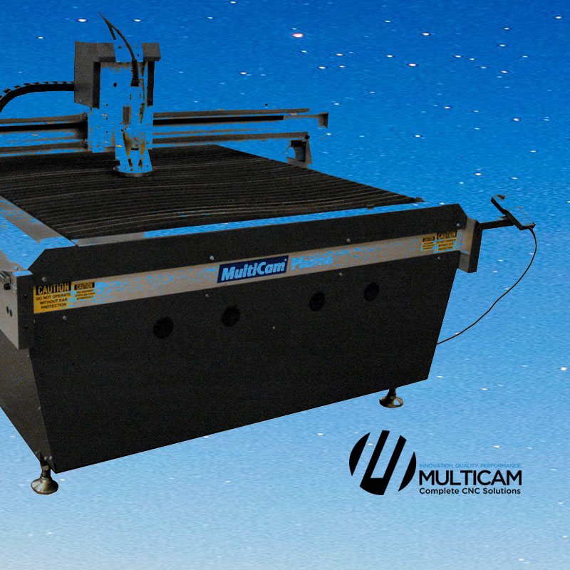 Multicam CO2 Laser, Plasma, Router and WaterJet